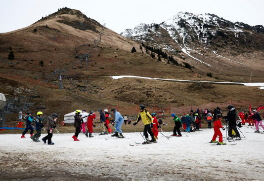 Resorts try to cope as the Pyrenees mountain faces lack of snow in winter