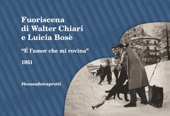 Fuoriscena di Walter Chiari e Luicia Bosè