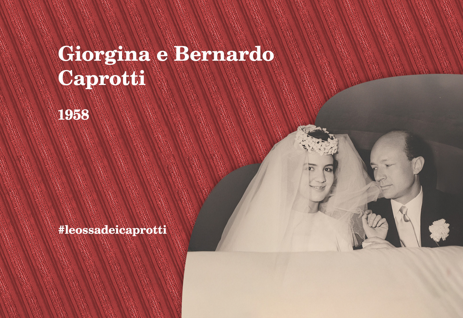 Giorgina e Bernardo Caprotti al matrimonio