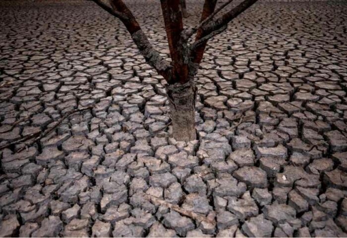 Il serbatoio di Sau vicino a Barcellona aprile 2023