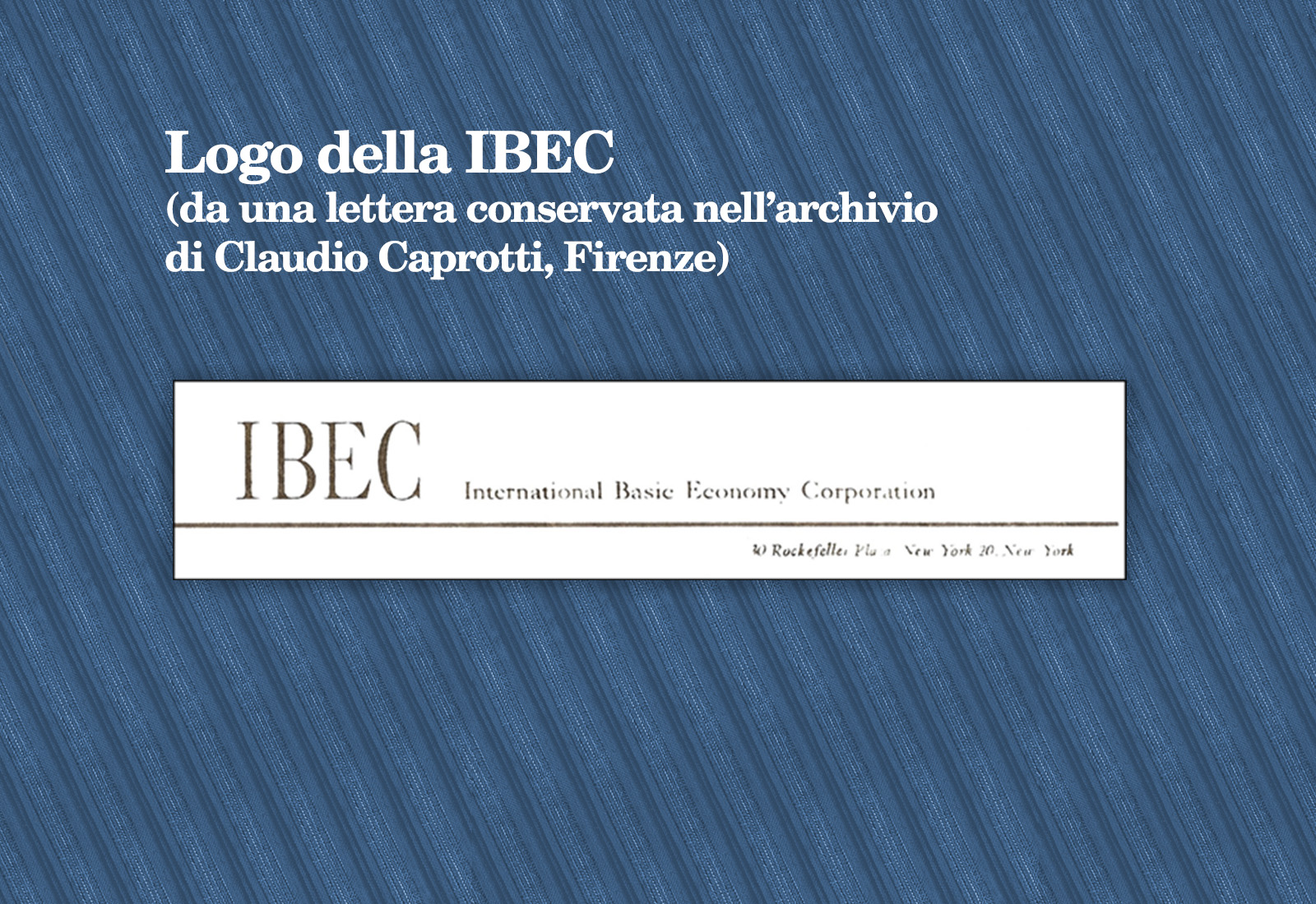 Logo della IBEC