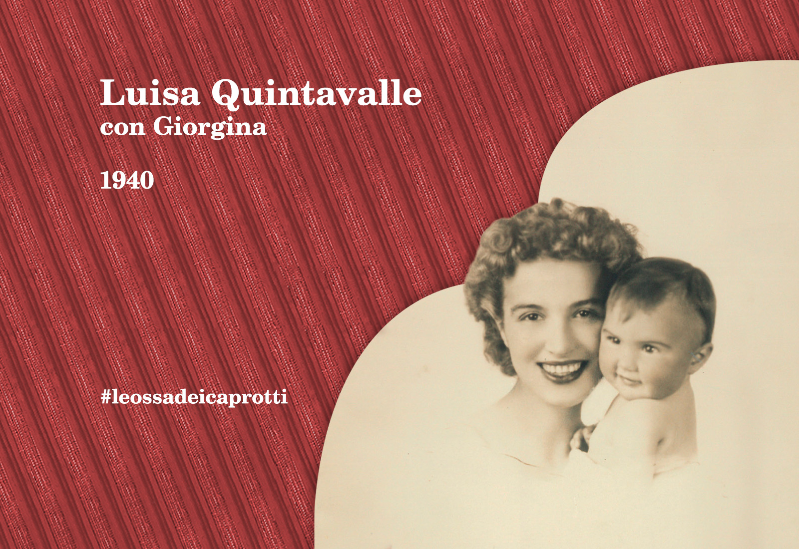 Luisa Quintavalle con Giorgina