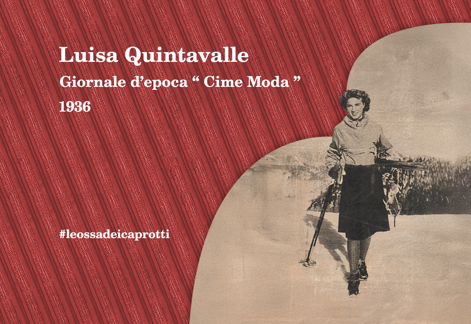 Luisa Quintavalle giornale Cime Moda