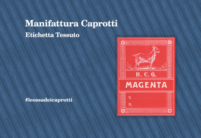 Manifattura Caprotti etichetta tessuto
