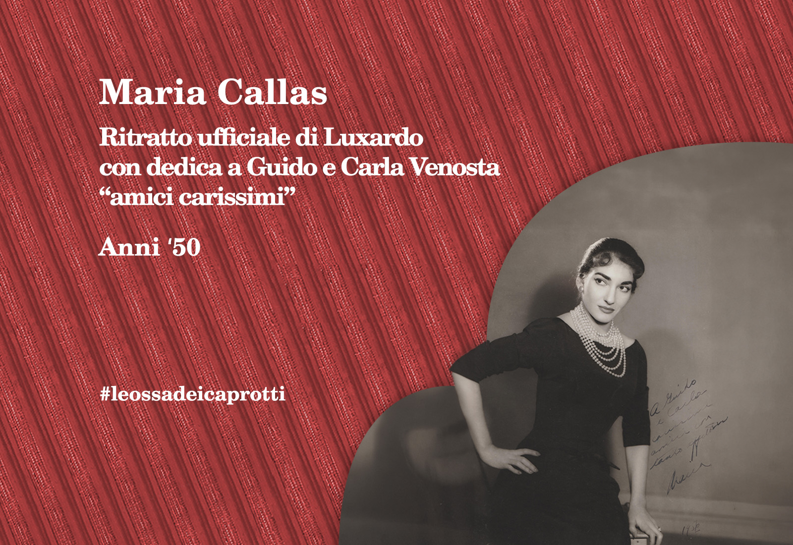 Maria Callas ritratto Luxardo