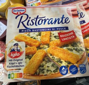 Nutri Score Pizza bastoncini pesce