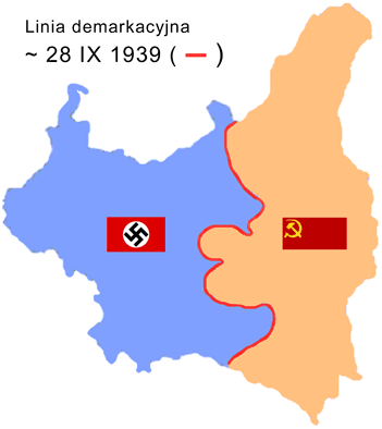 Polonia divisa tra URSS e Germania