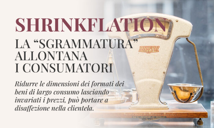 Sgrammature Shrinkflation Downsizing