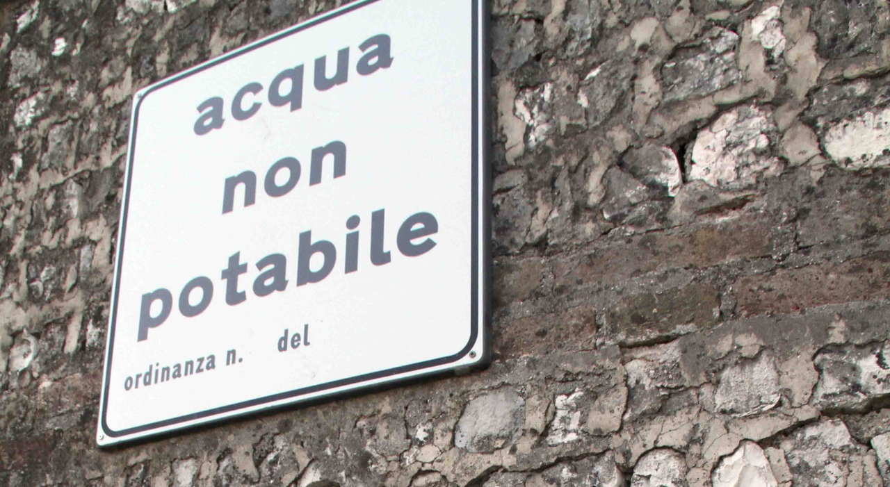 acqua non potabile