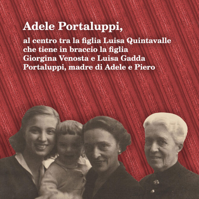 Adele Portaluppi con figlia e nipote