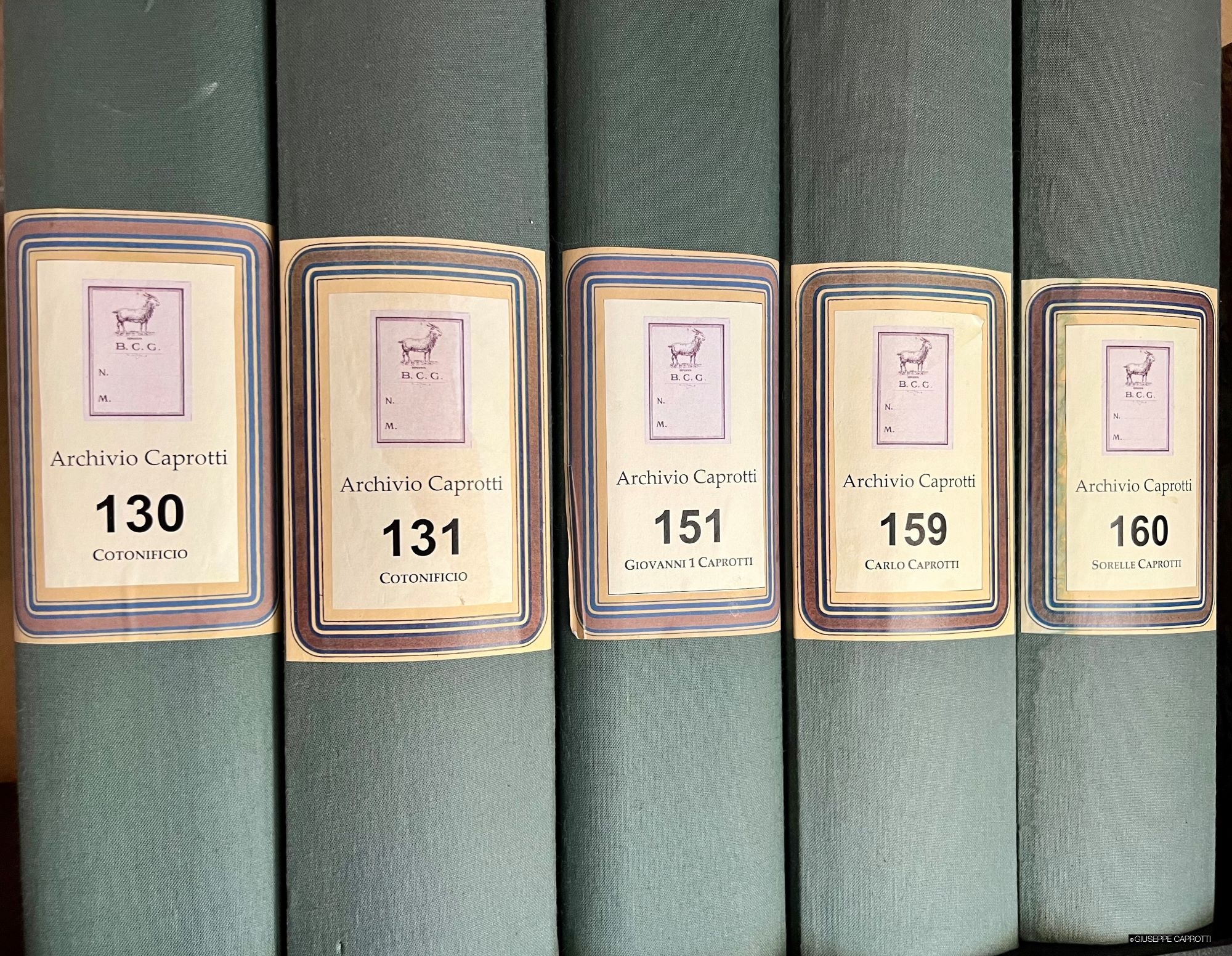 Archivio Caprotti Manifattura e famiglia cover