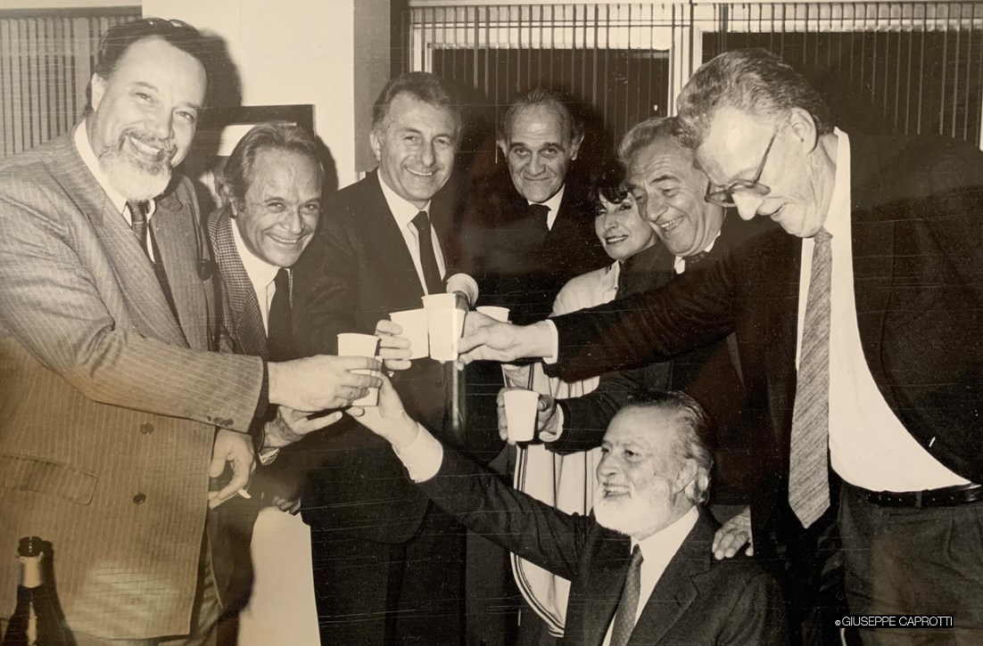 Carlo Rognoni Mario Formenton Emilio Fossati Aldo Bassetti Simonetta De Benedetti Gianni Rocca Giampaolo Pansa Eugenio Scalfari Repubblica