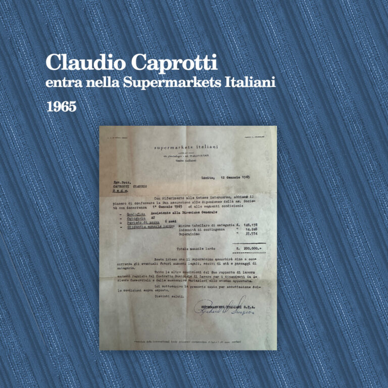 Claudio Caprotti assunto in Supermarket Italiani