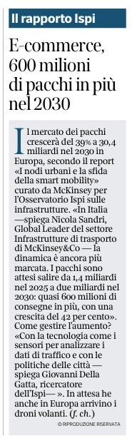 E-commerce Corriere 13 giugno 2026