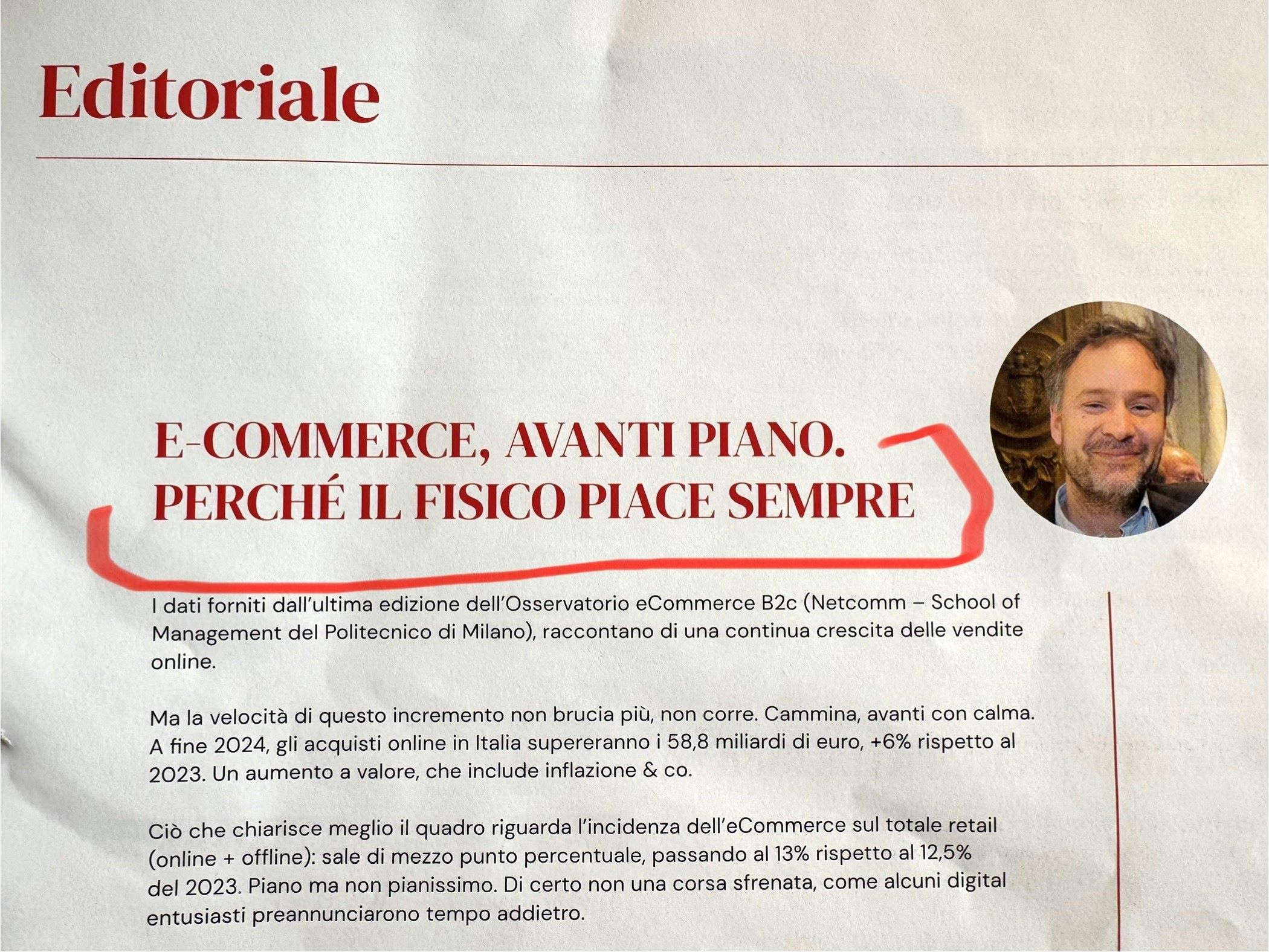 E- commerce e retail fisico Retail & News novembre 2024