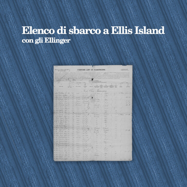 Elenco di sbarco a Ellis Island
