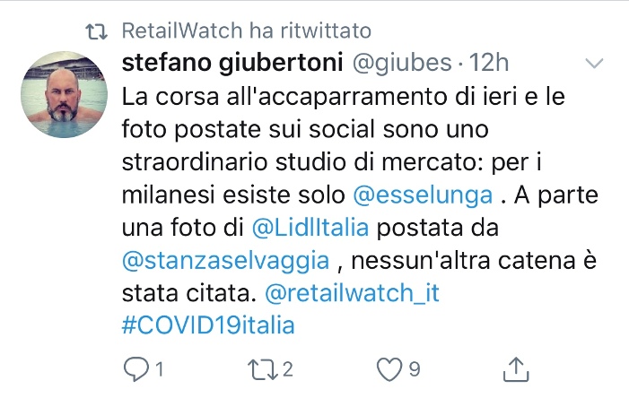 Esselunga coronavirus febbraio 2020