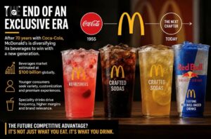 Fine esclusiva Coca- Cola da McDonald's