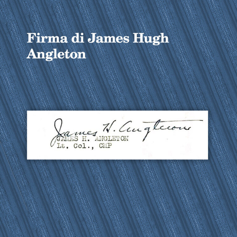 Firma di James Hugh Angleton