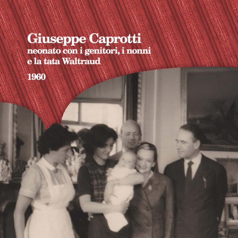 Giuseppe Caprotti as a newborn with his parents, grandparents and nanny Waltraud
