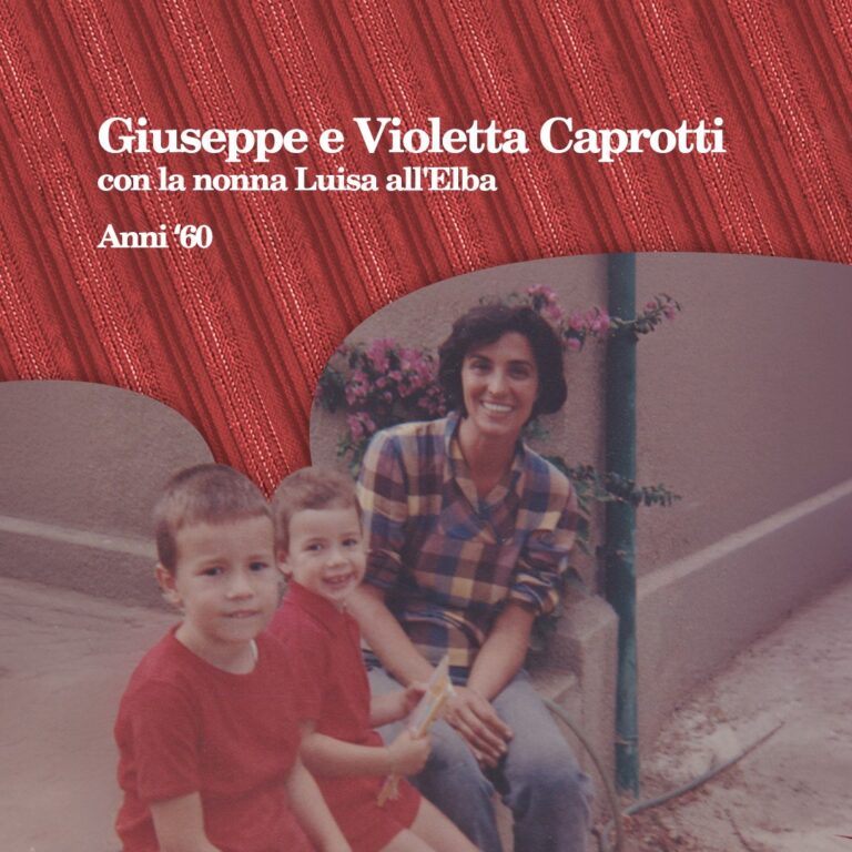 Giuseppe and Violetta with Grandma Luisa at Elba in the 1960s