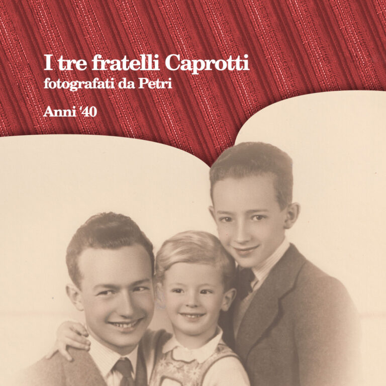 I tre fratelli Caprotti fotografati da Petri, anni 40