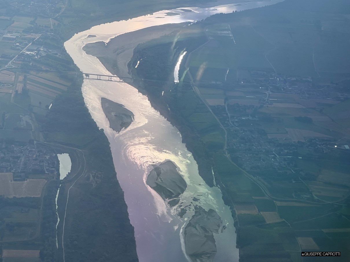 Il Po in secca 26 giugno 2022