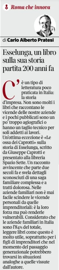 Le ossa dei Caprotti Corriere Roma 7 febbraio 2024