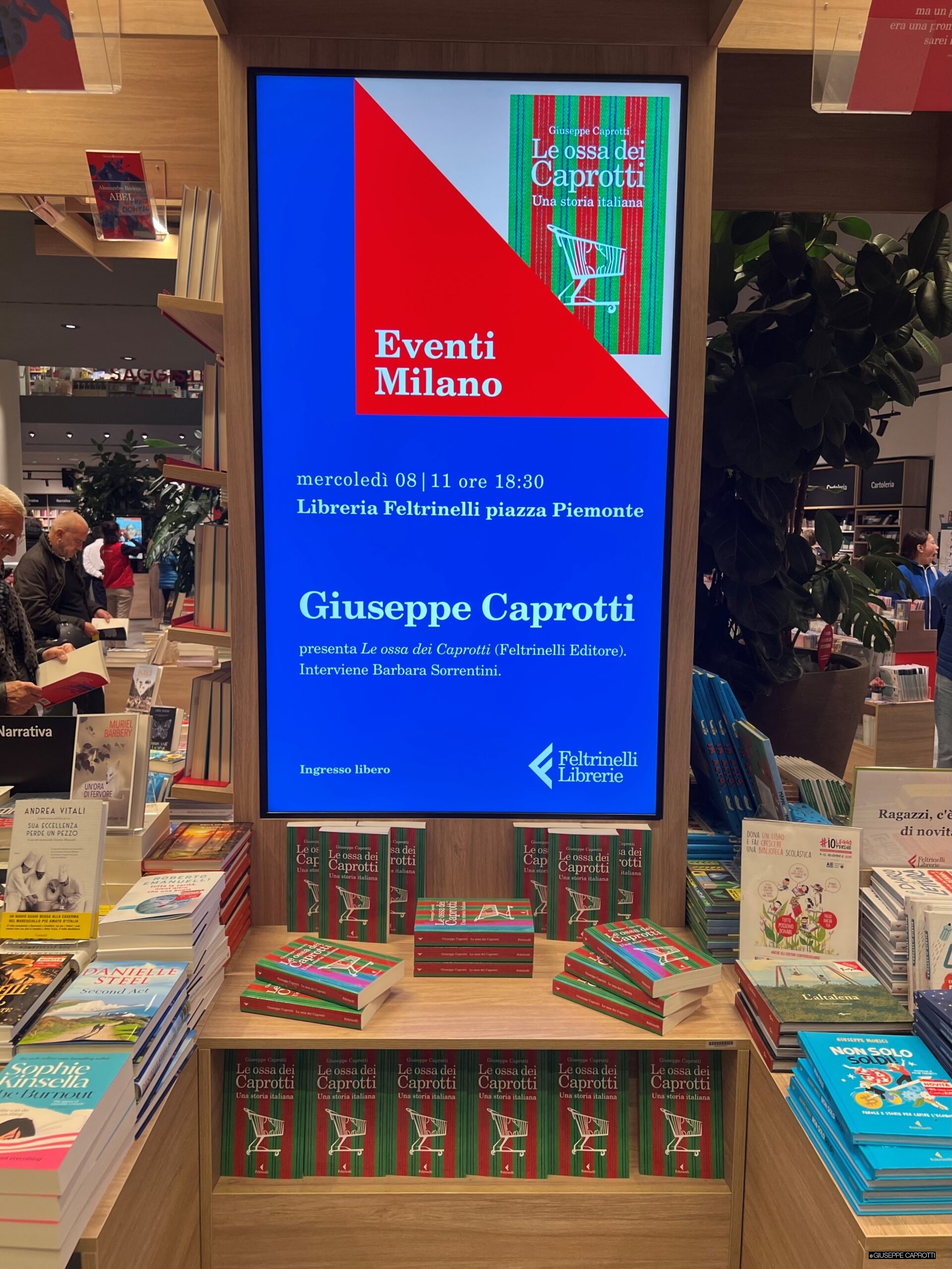 Le ossa dei Caprotti Milano Feltrinelli 8 novembre 2023