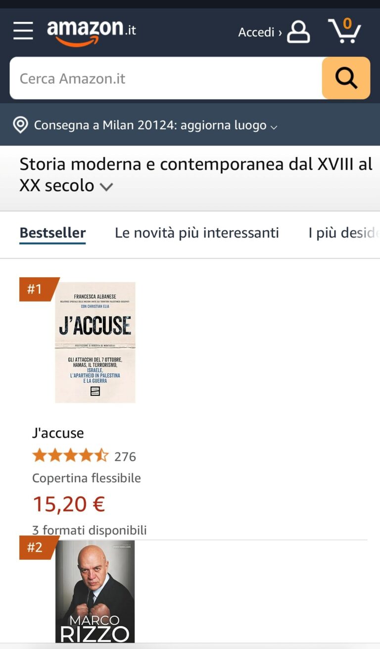 Le ossa dei Caprotti classifica Amazon 9 settembre 2025