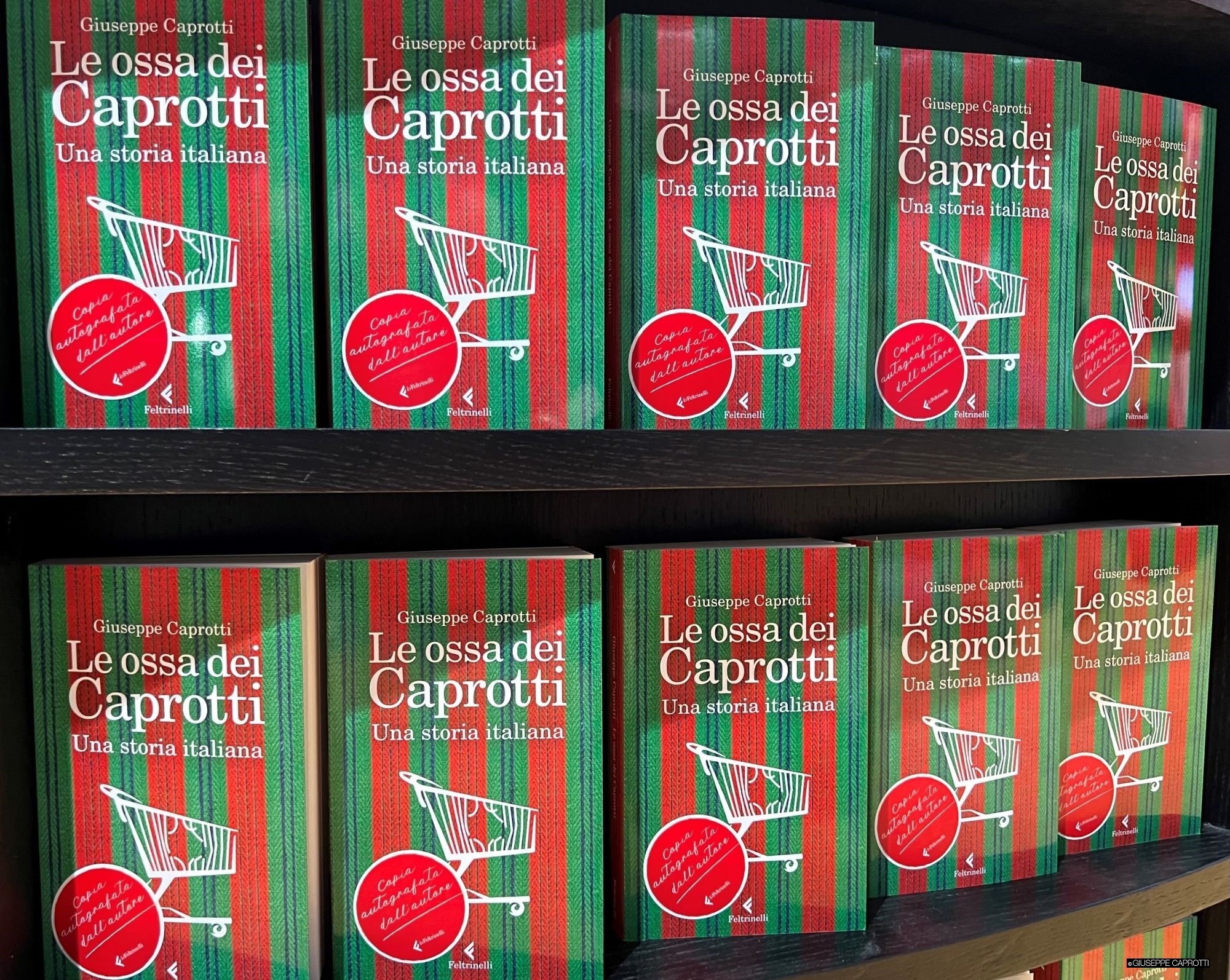 Le ossa dei Caprotti copie autografate Feltrinelli Pasubio