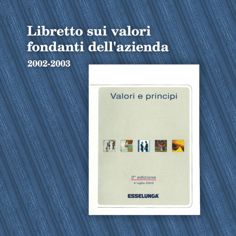 Libretto sui valori fondanti dell'azienda