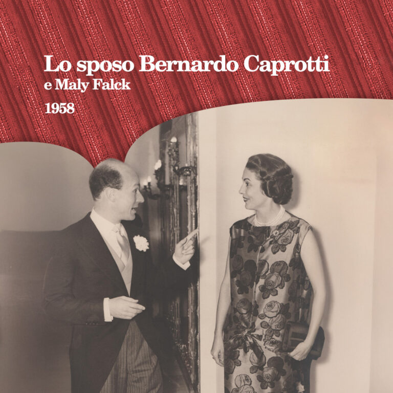 -Lo sposo Bernardo Caprotti Maly Falck 1958