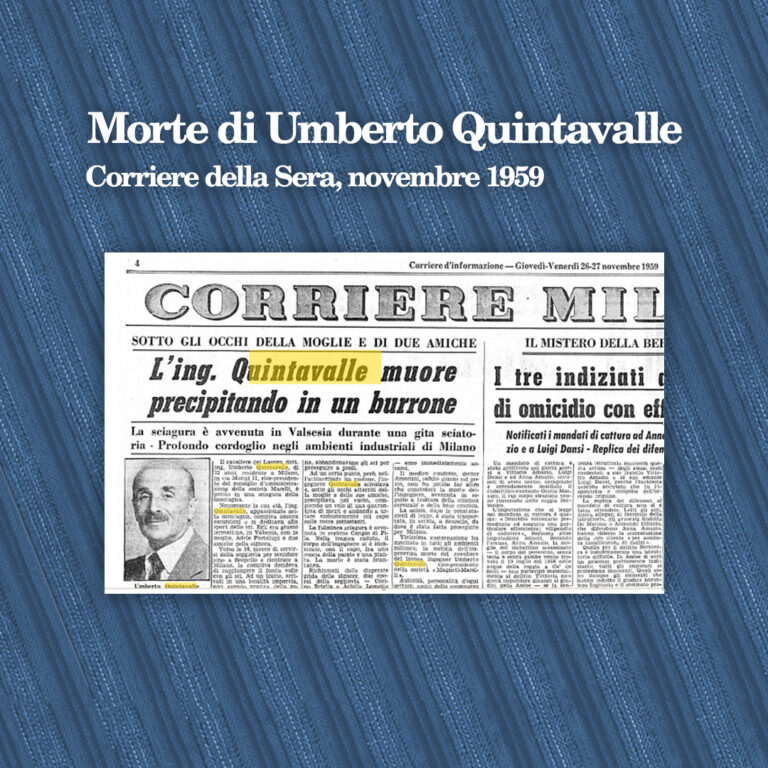 Morte di Umberto Quintavalle - Corriere 1959