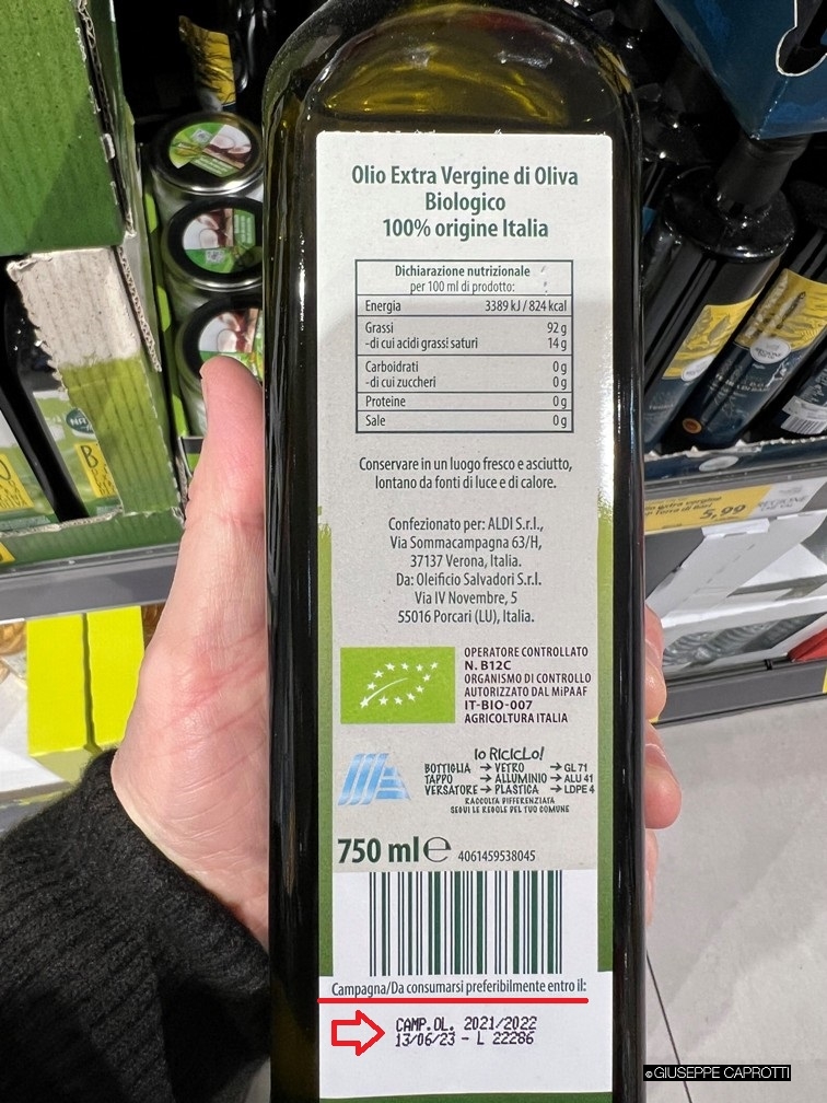 Olio bio Aldi