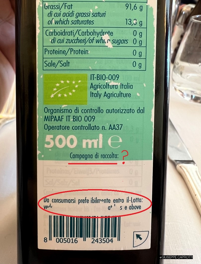Olio campagna di raccolta