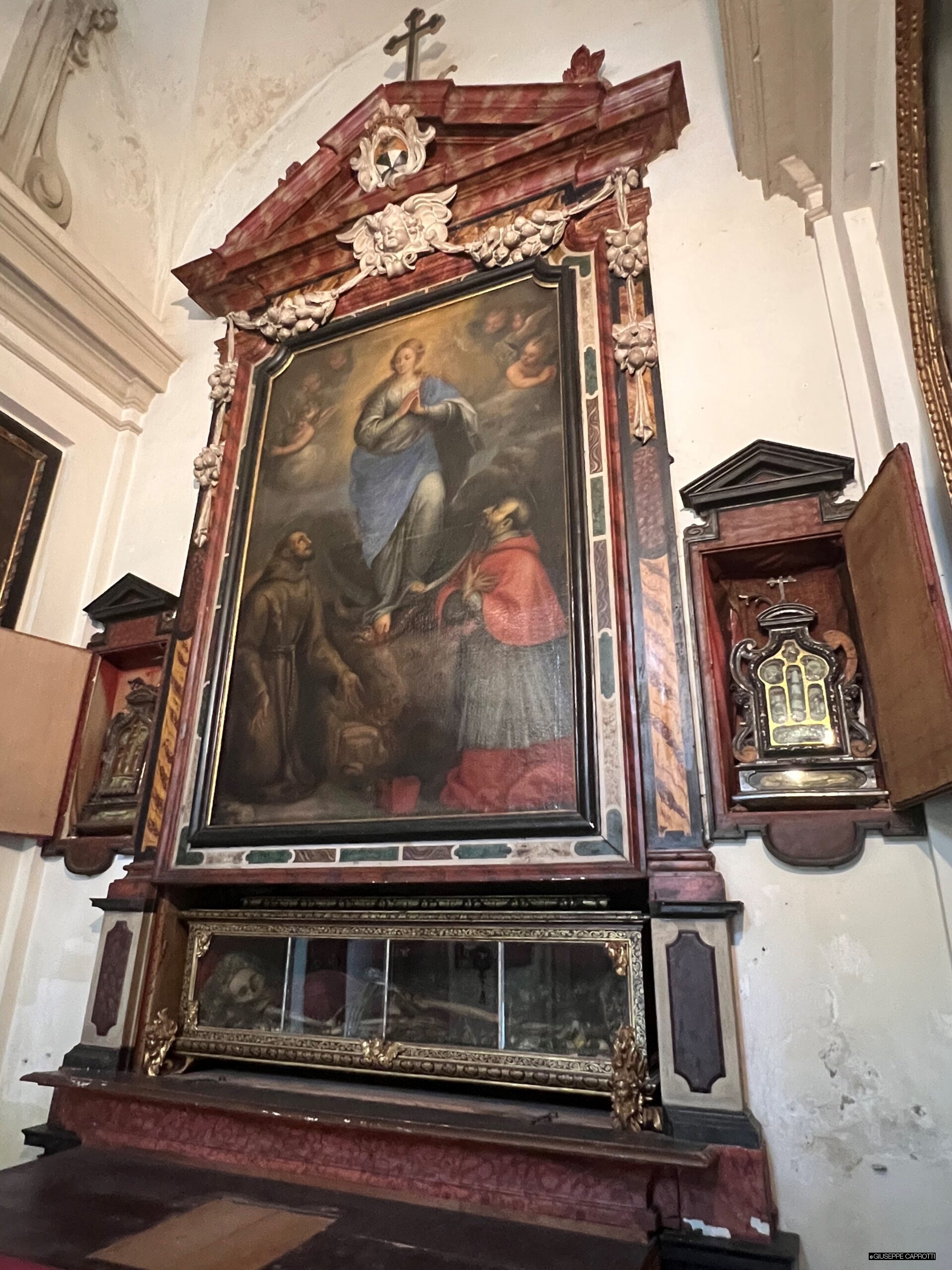 Pala Cappella San Valerio - San valerio e reliquie