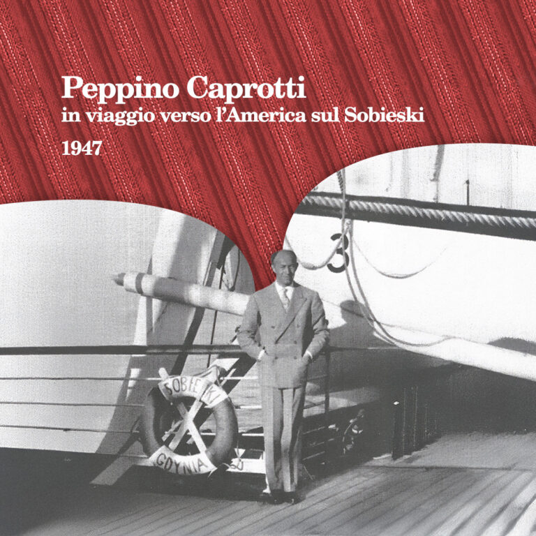 Peppino Caprotti in viaggio verso l’America sul Sobieski