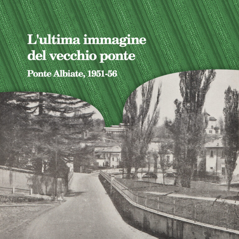 Ponte Albiate, The last image of the old bridge, Albiate 1951