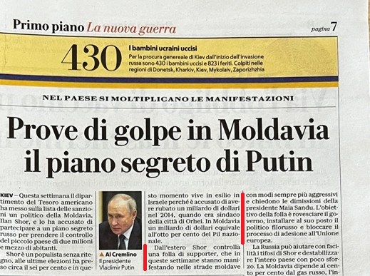 Russia Moldavia-Titolo-Repubblica-30-Ottobre-2022