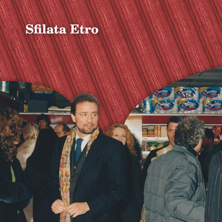 Giuseppe Caprotti alla sfilata Etro