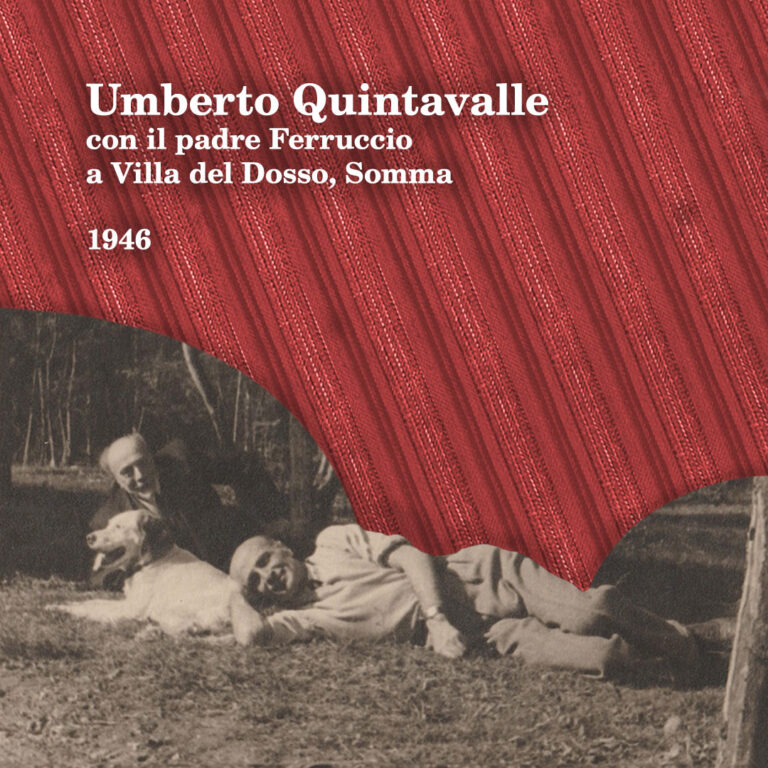 Umberto Quintavalle col padre Ferruccio Quintavalle