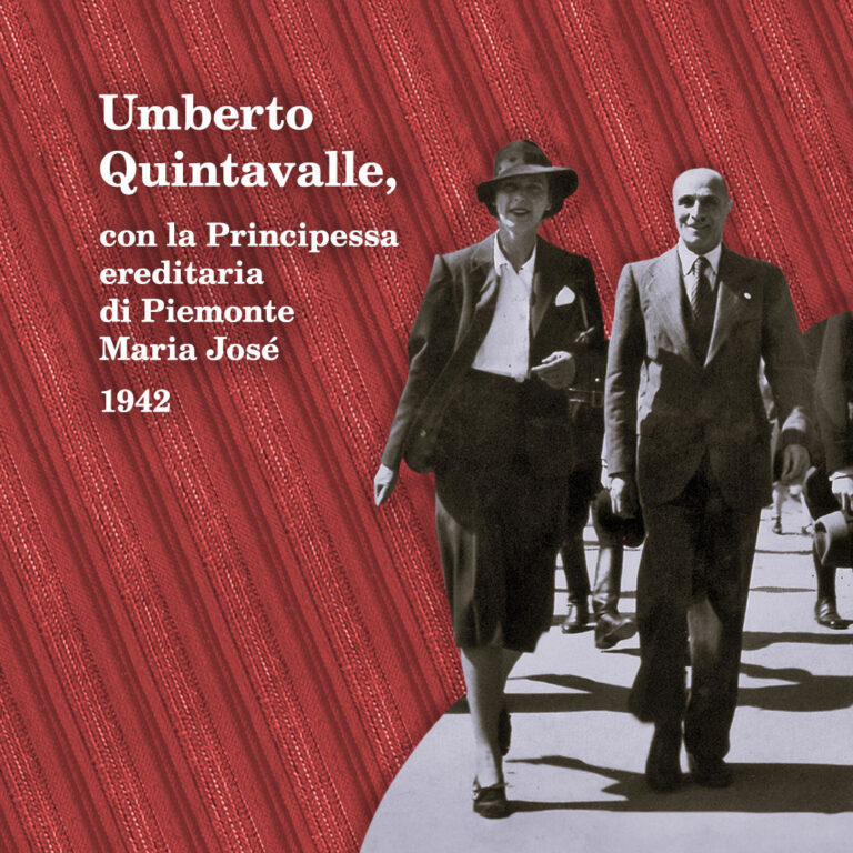 Umberto Quintavalle e la principessa Maria José