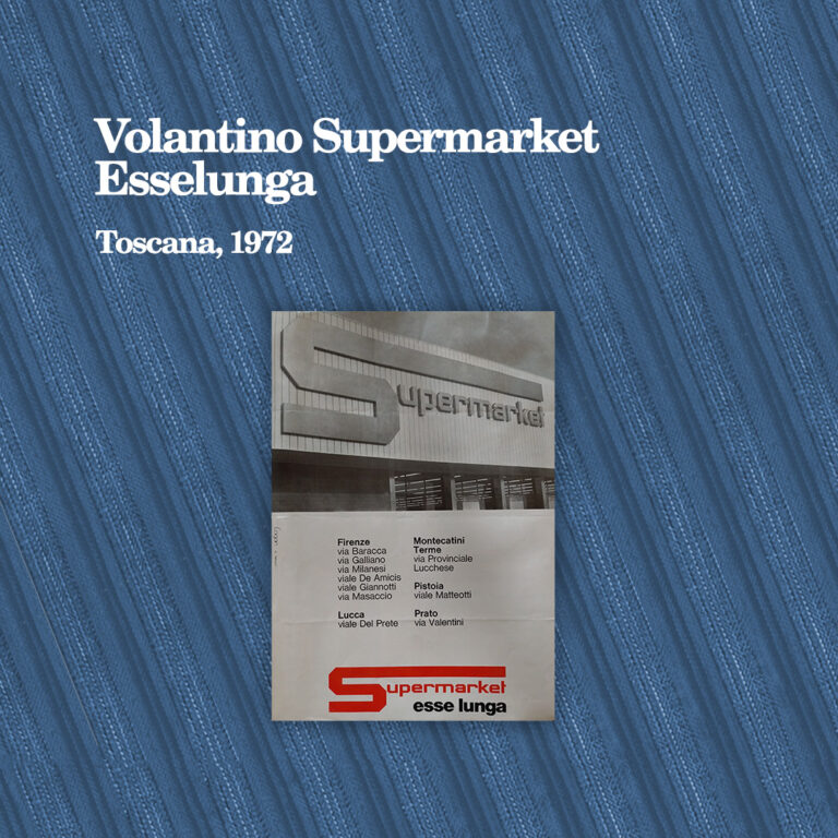 Volantino Supermarket esse lunga, 1972