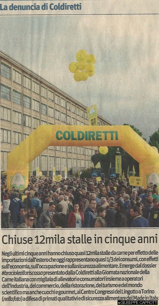 Coldiretti Il Sole 24 ore del 6 amggio 2016